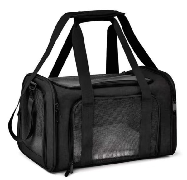 cat large carrier bag black
